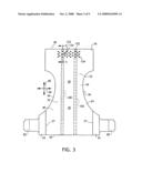 Absorbent articles with external access to internal conductors diagram and image