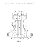 Absorbent articles with external access to internal conductors diagram and image