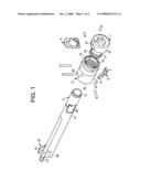 Implant Inserter Having A Bifurcated Adjustable Stop diagram and image