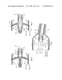 Device for affixing of tubular medical accessory to a body passage diagram and image