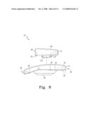 MOBILE BEARING ASSEMBLY HAVING A NON-PLANAR INTERFACE diagram and image