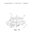 MOBILE BEARING ASSEMBLY HAVING A NON-PLANAR INTERFACE diagram and image