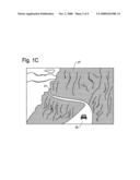 Hidden point detection and warning method and apparatus for navigation system diagram and image