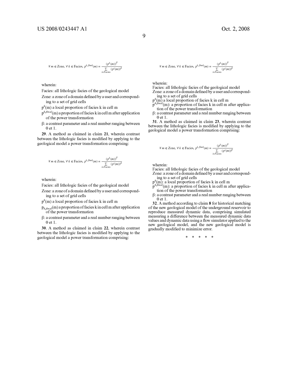 Method for Gradually Modifying Lithologic Facies Proportions of a Geological Model - diagram, schematic, and image 14