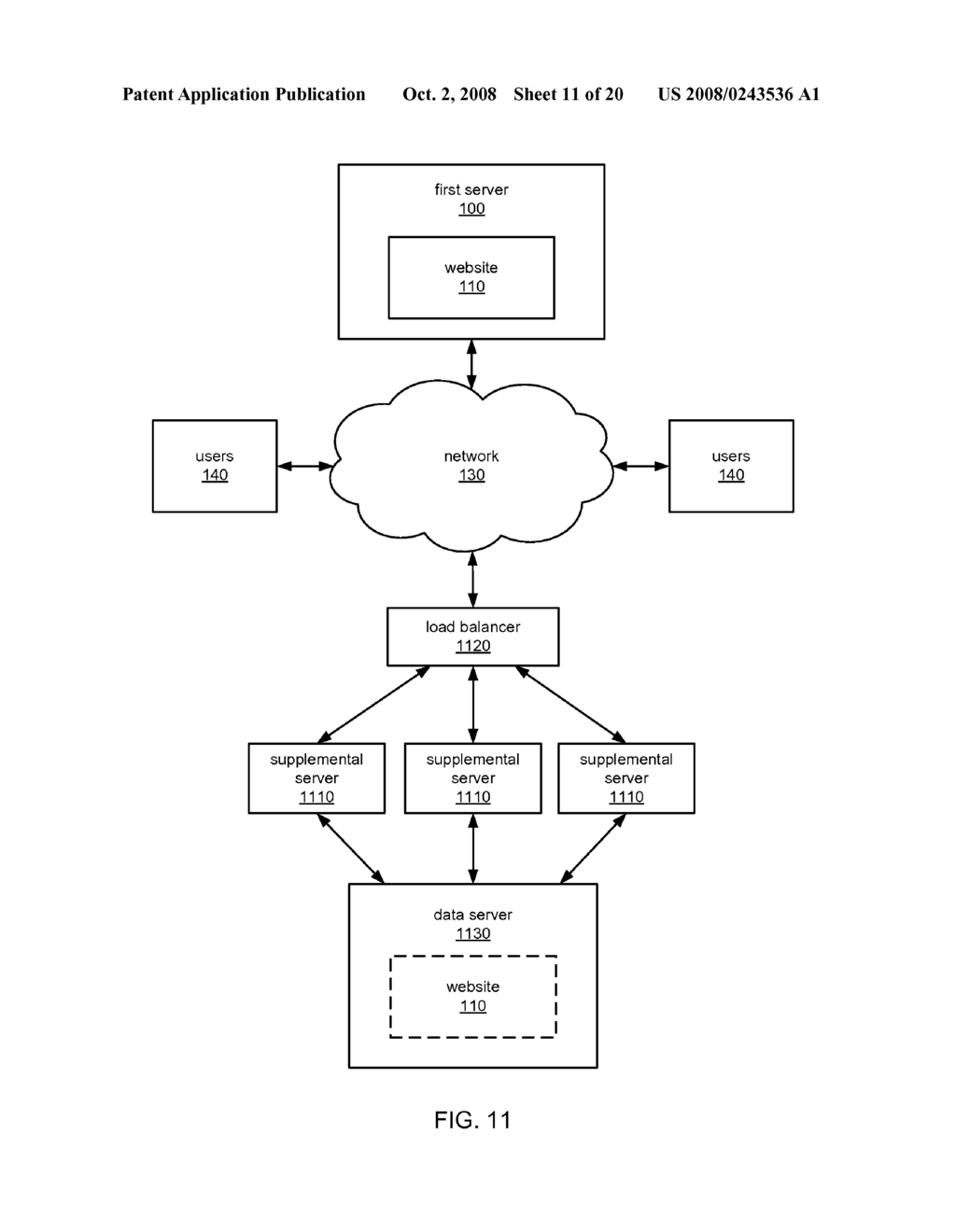 PROVIDING WEBSITE HOSTING OVERAGE PROTECTION BY STORAGE ON AN INDEPENDENT DATA SERVER - diagram, schematic, and image 12