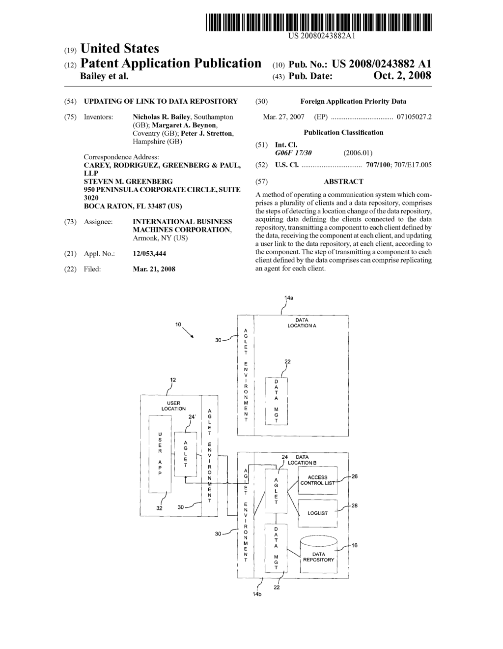 UPDATING OF LINK TO DATA REPOSITORY - diagram, schematic, and image 01