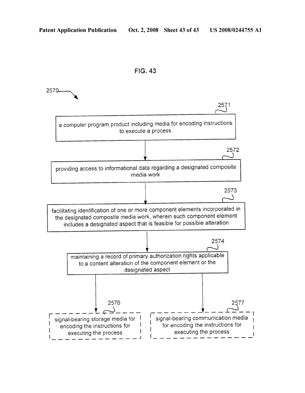 Authorization for media content alteration - diagram, schematic, and image 44