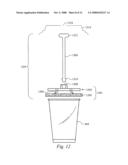 Coffee infusion press for stackable cups diagram and image