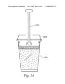 Coffee infusion press for stackable cups diagram and image