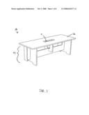 Interlocking Table with Integral Magazine Holder diagram and image