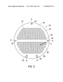 Reduced vibration tube bundle device having slotted baffles diagram and image