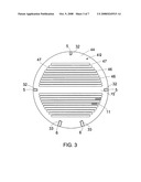 Reduced vibration tube bundle device having slotted baffles diagram and image