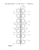 Reduced vibration tube bundle device having slotted baffles diagram and image