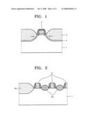 Semiconductor device structure with strain layer and method of fabricating the semiconductor device structure diagram and image