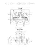 Method and apparatus for prediction of amount of deformation due to shrinkage of molded article diagram and image