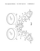 Collapsible Golf Trolley, and a Wheel Structure For a Mobile Appliance diagram and image