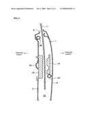 MOUNTING STRUCTURE OF IMPACT ABSORBING MEMBER AND METHOD OF MOUNTING SAME diagram and image