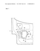 MOUNTING STRUCTURE OF IMPACT ABSORBING MEMBER AND METHOD OF MOUNTING SAME diagram and image