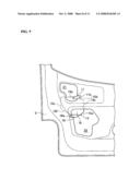 MOUNTING STRUCTURE OF IMPACT ABSORBING MEMBER AND METHOD OF MOUNTING SAME diagram and image