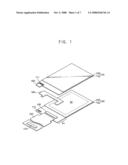 Touch-screen display device diagram and image