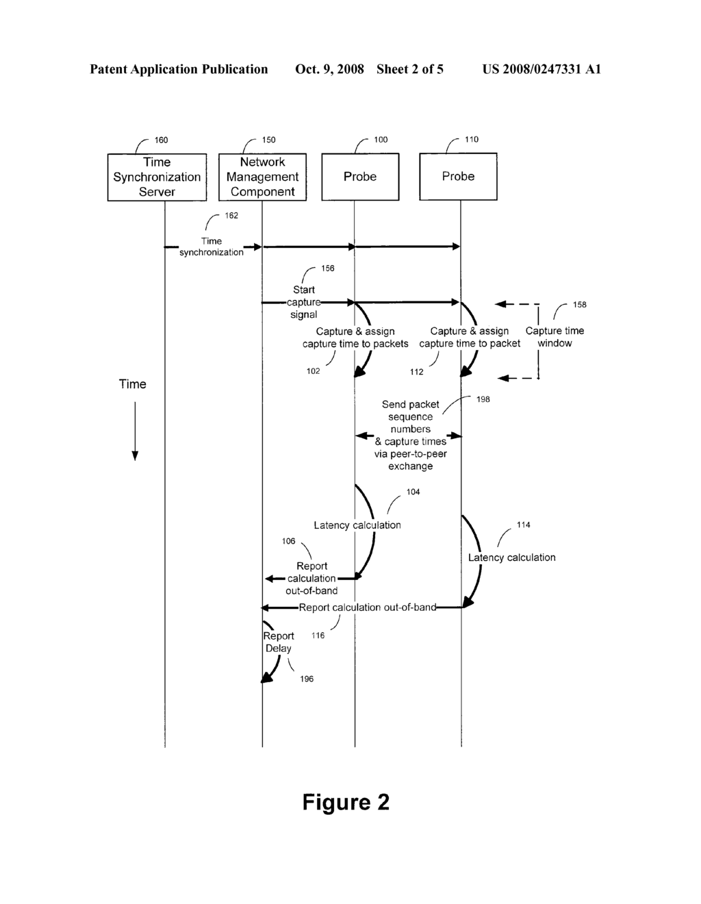 Method and Apparatus for High Resolution Passive Network Latency Measurement - diagram, schematic, and image 03