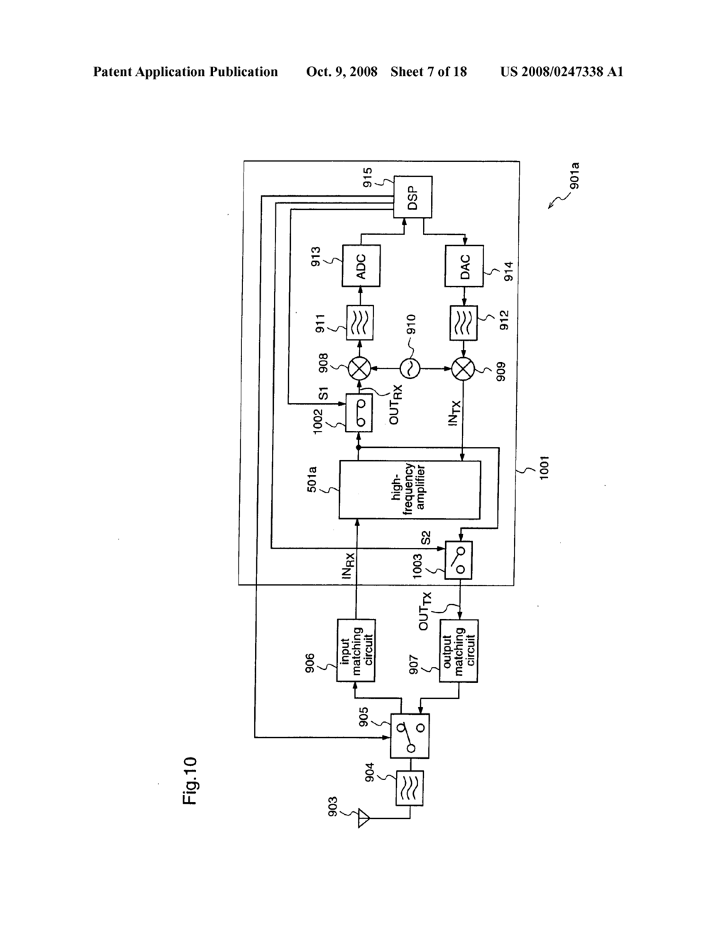 High-Frequency Amplifier, and Transmission/Reception System - diagram, schematic, and image 08