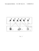 Multiple virtual telephones sharing a single physical address diagram and image