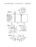 Nozzle-based, vapor-phase, plume delivery structure for use in production of thin-film deposition layer diagram and image