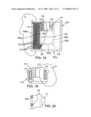 Nozzle-based, vapor-phase, plume delivery structure for use in production of thin-film deposition layer diagram and image