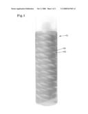 Opaque multi-phase dentifrice with patterns diagram and image