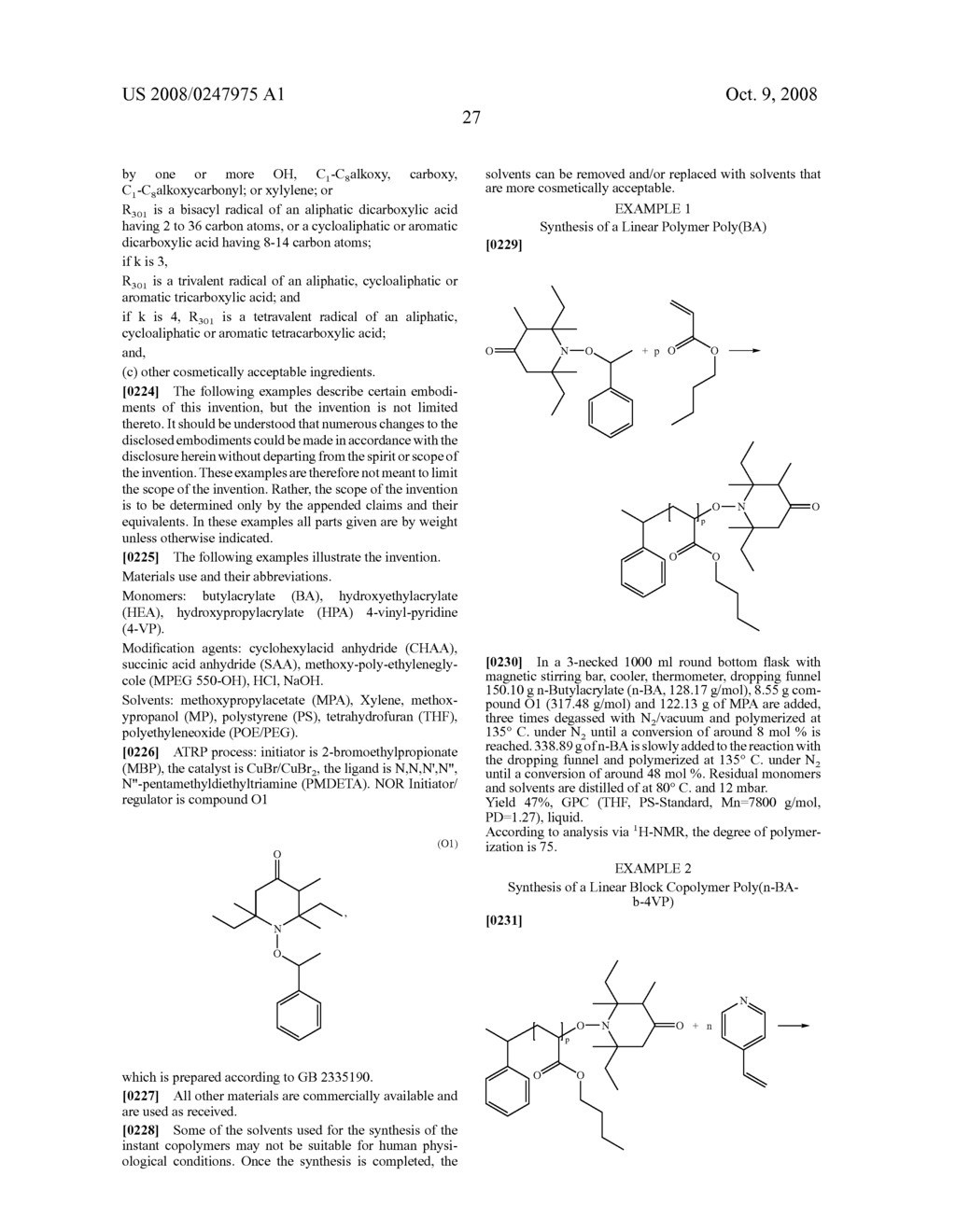 Sunscreen and personal care compositions comprising a select copolymer - diagram, schematic, and image 28