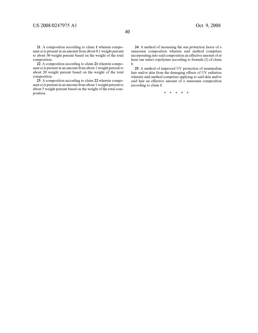 Sunscreen and personal care compositions comprising a select copolymer - diagram, schematic, and image 41