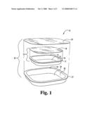 Microwave Cooking Container With Sequential Venting Arrangement diagram and image