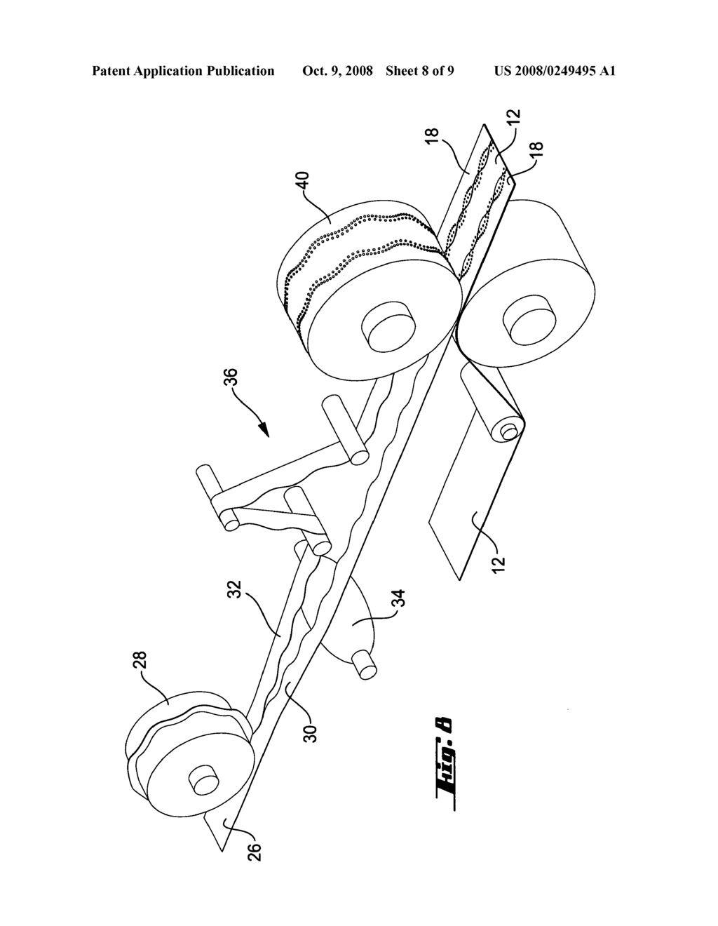 Feminine hygiene article with wavy patterns - diagram, schematic, and image 09