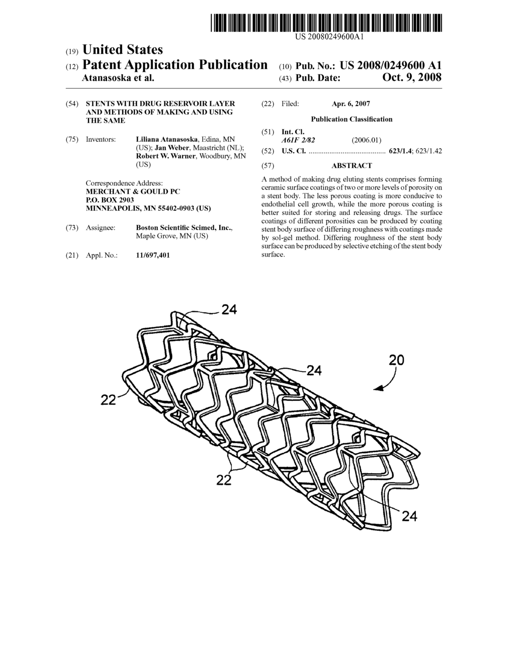 STENTS WITH DRUG RESERVOIR LAYER AND METHODS OF MAKING AND USING THE SAME - diagram, schematic, and image 01