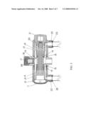 Showerhead assembly with water flow diverter diagram and image