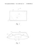 PILLOW WITH CENTRAL SPACED INTERNAL BAFFLES diagram and image