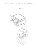 Hinge unit and container having the same diagram and image