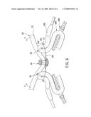 FASTENER FOR FASTENING TOGETHER TWO LACE SEGMENTS diagram and image