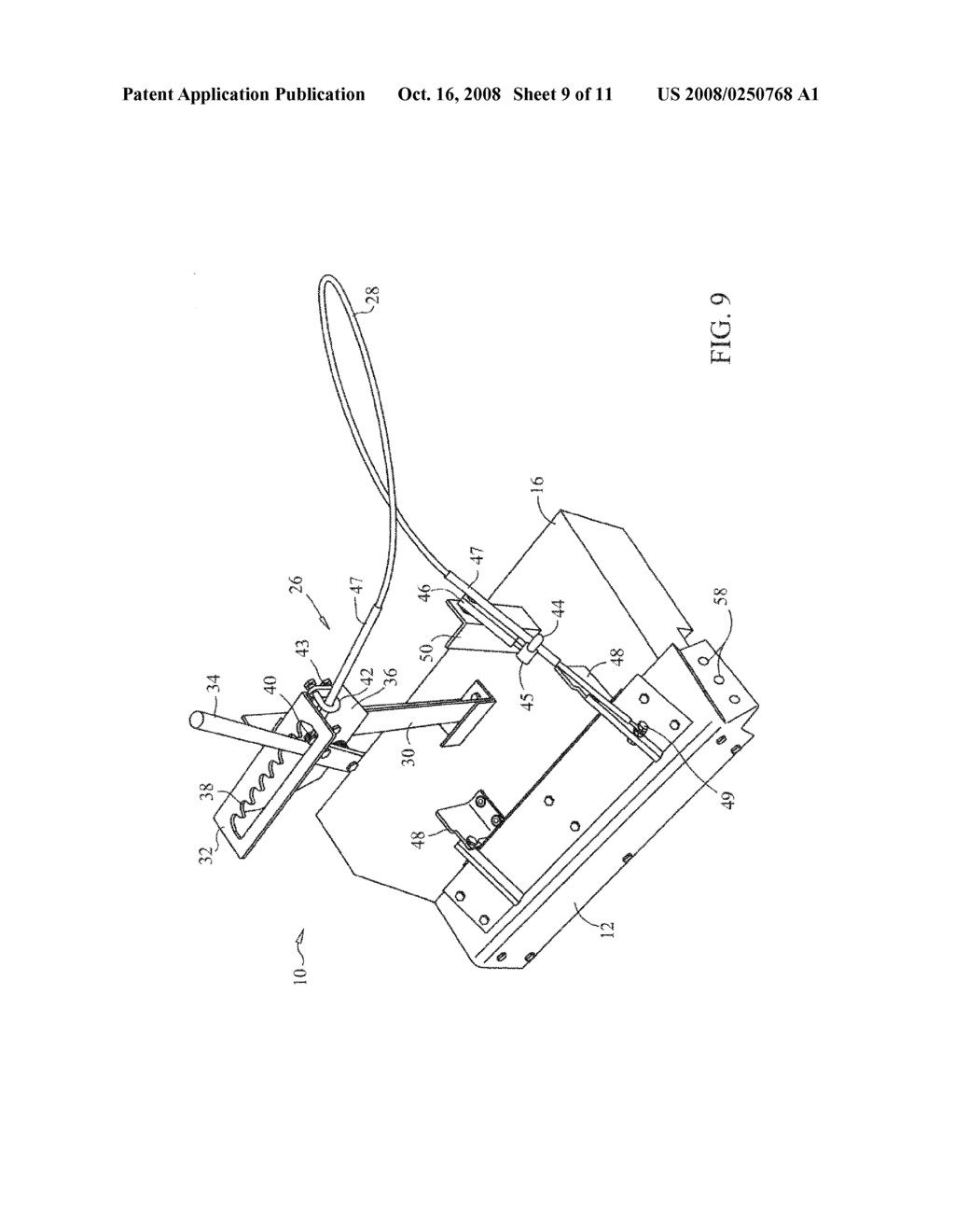 MULCH PLATE APPARATUS WITH ADJUSTABLE HANDLE MECHANISM - diagram, schematic, and image 10