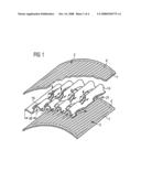 Particulate Trap with Coated Fiber Layer and Exhaust System Having the Particulate Trap diagram and image