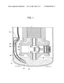 Method for sensing the liquid level in a compressor diagram and image