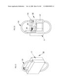 Security padlock having a secondary locking system diagram and image