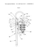 Security padlock having a secondary locking system diagram and image