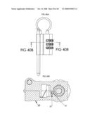 Security padlock having a secondary locking system diagram and image