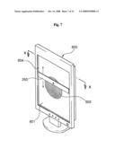 Automatic transportation device of characteristic value detection sensor of display appliance, transportation method of the same and display appliance with the same diagram and image