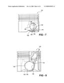 PISTON WITH PIN BORE LUBRICATION FEATURES diagram and image