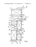 Reflux divider for a column having portions for the transfer of material arranged in parallel diagram and image