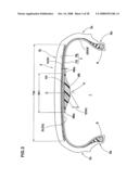 Assembly of pneumatic tire and rim, and a noise damper used therein diagram and image