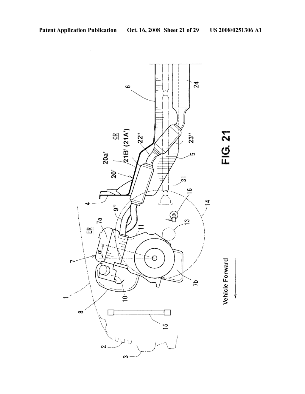 FRONT STRUCTURE OF VEHICLE - diagram, schematic, and image 22